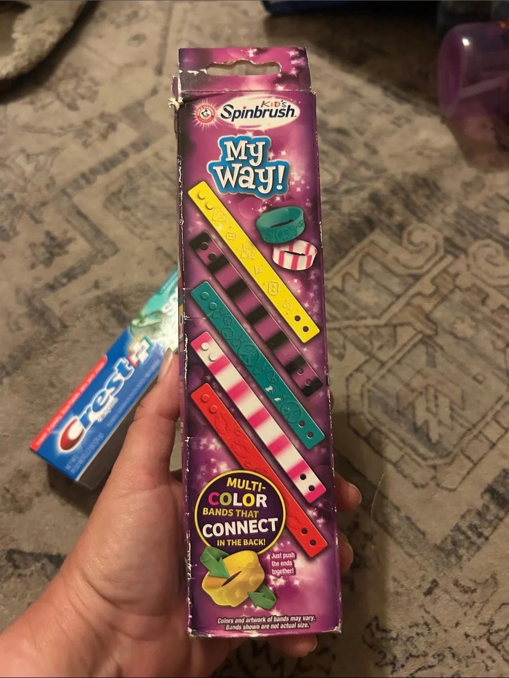 Wyld Bandz Kids Toothbrush Bands - Pink & Purple